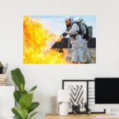 Militärische Feuerwehr Poster (Heimbüro)
