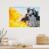 Militärische Feuerwehr Poster (Küche)