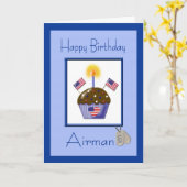 Militärische Fluggesellschaft Geburtskarte Karte (Gelbe Blume)