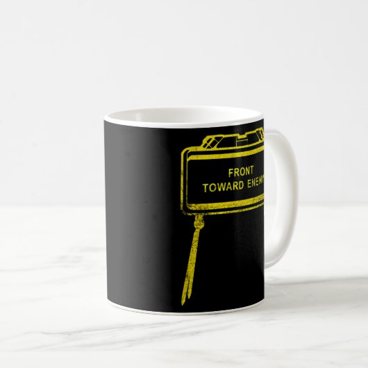 Militärische Front gegen Feind M18A1 Claymore Mine Kaffeetasse (VorderseiteRechts)