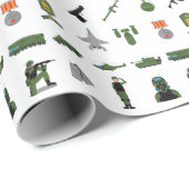 Militärische Geschenkpapier (Rolleneckpunkt)