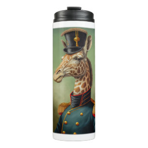 Militärische Giraffe Thermosbecher