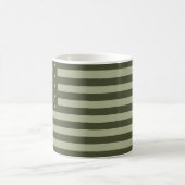 Militärische Green American Flag USA Kaffeetasse (Mittel)
