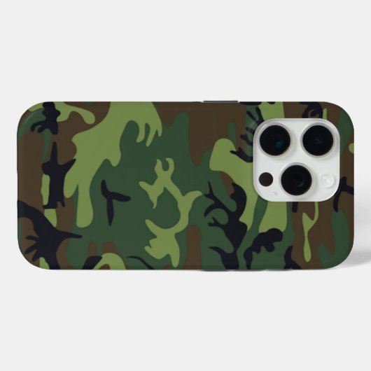 Militärische Green-Camouflage Case-Mate iPhone Hülle (Rückseite (Horizontal))