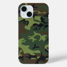 Militärische Green-Camouflage iPhone 15 Hülle