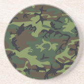 Militärische Green-Camouflage Getränkeuntersetzer (Vorne)