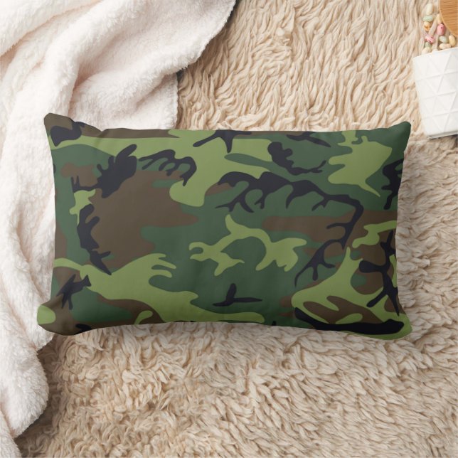 Militärische Green-Camouflage Lendenkissen (Decke)