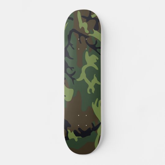 Militärische Green-Camouflage Skateboard (Vorderseite)