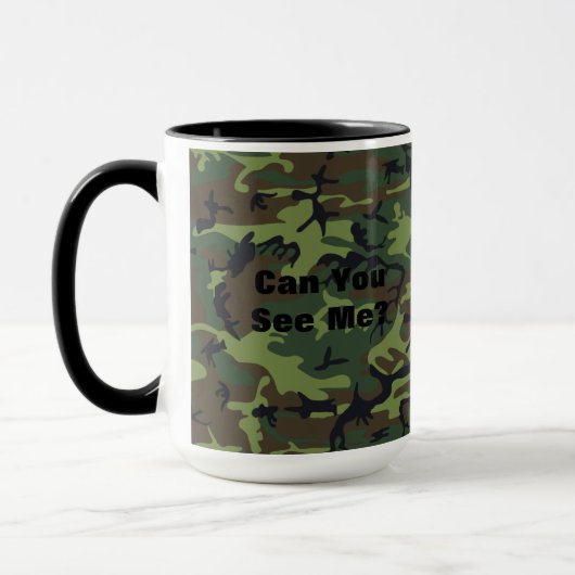 Militärische Green-Camouflage Tasse (Links)