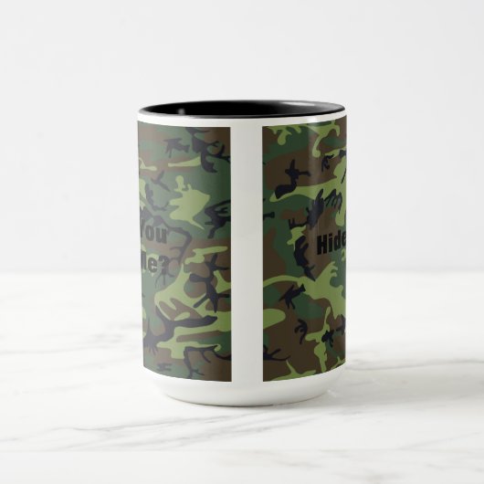 Militärische Green-Camouflage Tasse (Zentrum)