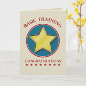 Militärische Grundausbildung Abschluss Glückwünsch Karte (Gelbe Blume)