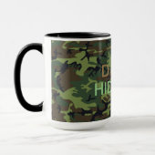 Militärische grüne Camouflage Ihr Name verbirgt mi Tasse (Links)