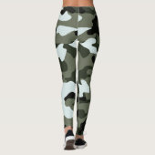 Militärische grüne Camouflage Leggings (Rückseite)
