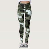 Militärische grüne Camouflage Leggings (Vorderseite)