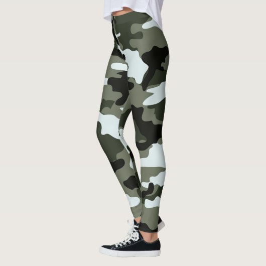 Militärische grüne Camouflage Leggings (Links)
