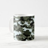 Militärische grüne Camouflage Tasse (Vorderseite Links)