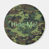 Militärische grüne Camouflage versteckt mich Magnet (Vorne)