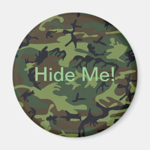 Militärische grüne Camouflage versteckt mich Magnet