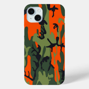 Militärische grüne Orange Camouflage Como Army Pri Case-Mate iPhone Hülle
