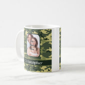 Militärische Grünwaldfläche Kaffeetasse (Vorderseite Links)
