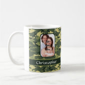 Militärische Grünwaldfläche Kaffeetasse (Links)