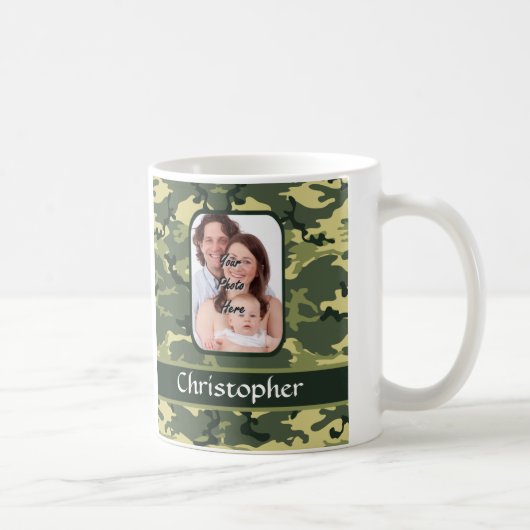 Militärische Grünwaldfläche Kaffeetasse (Rechts)