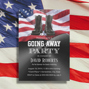 Militärische Heeressolidere, die das Party metalli Einladung