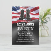 Militärische Heeressolidere, die das Party metalli Einladung (Stehend Vorderseite)