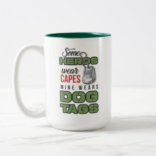 Militärische Helden-Kaffee-Tasse Zweifarbige Tasse