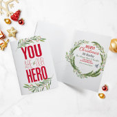 Militärische Heldenflugzeugfamilie frohe Weihnacht Karte