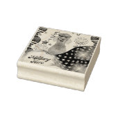 Militärische Heldin Weimaraner Rubber-Briefmarke Gummistempel (Stempel)