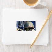 Militärische Helmadressen Adressaufkleber (Insitu)
