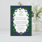 Militärische Hochzeit der Black Watch Einladung (Stehend Vorderseite)