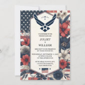 Militärische Hochzeit der Marine im Krieg der Mari Einladung (Vorderseite)