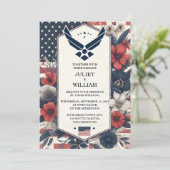 Militärische Hochzeit der Marine im Krieg der Mari Einladung (Stehend Vorderseite)