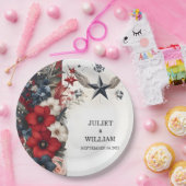 Militärische Hochzeit der Marine im Krieg der Mari Pappteller (Party)