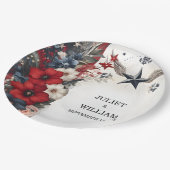 Militärische Hochzeit der Marine im Krieg der Mari Pappteller (Schrägansicht)