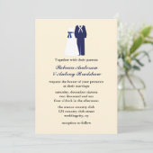 Militärische Hochzeitseinladungen Einladung (Stehend Vorderseite)