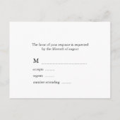 Militärische Hochzeitskarten Einladungspostkarte (Rückseite)