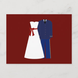 Militärische Hochzeitskarten Einladungspostkarte