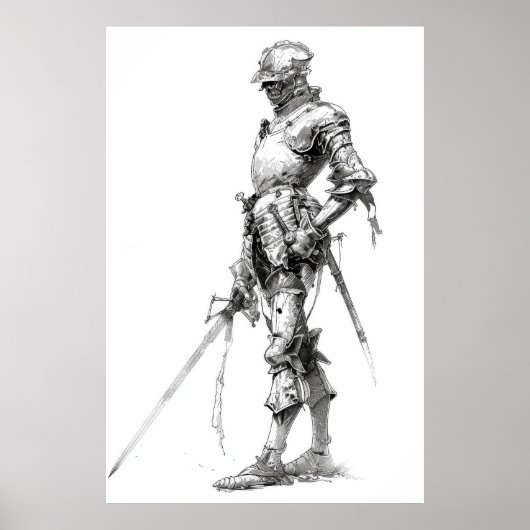 Militärische Illustrationsstelle Landknecht aus de Poster (Vorne)