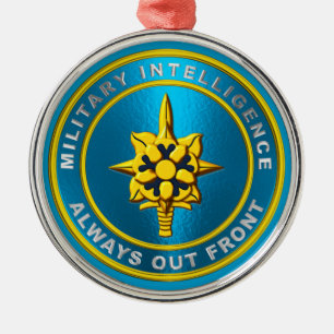 MILITÄRISCHE INTELLIGENZ ORNAMENT AUS METALL