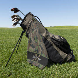 Militärische Jäger, Initial Monogramm der Army Gre Golfhandtuch