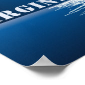 Militärische Jets mit Vollmond in Virginia Poster (Ecke)