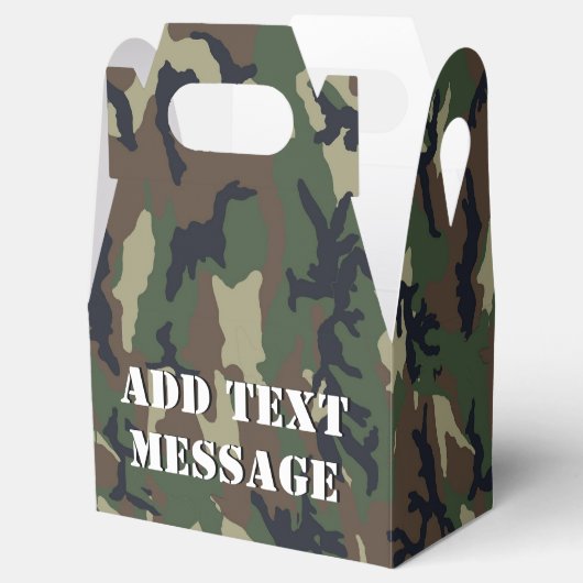 Militärische Kamouflage im Wald Geschenkschachtel (Geöffnet)