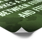 Militärische Kampagne: Einstellung zum Erfolg der  Poster (Ecke)