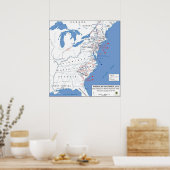 Militärische Kampagnen der Amerikanischen Revoluti Poster (Küche)