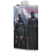 Militärische Kampf-Flasche Flachmann (Links)