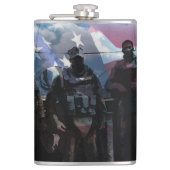 Militärische Kampf-Flasche Flachmann (Vorderseite)