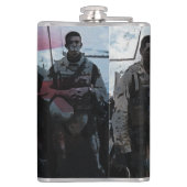 Militärische Kampf-Flasche Flachmann (Rückseite)